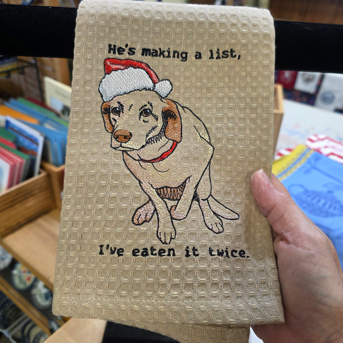 Towel ~ Dog He's making alist