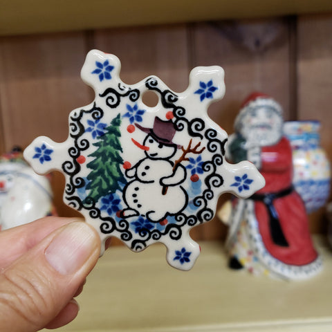 Ornament ~ Snowflake ~ 3" x 3" Flat A88~U4661 ~ U3 PF0323 7953