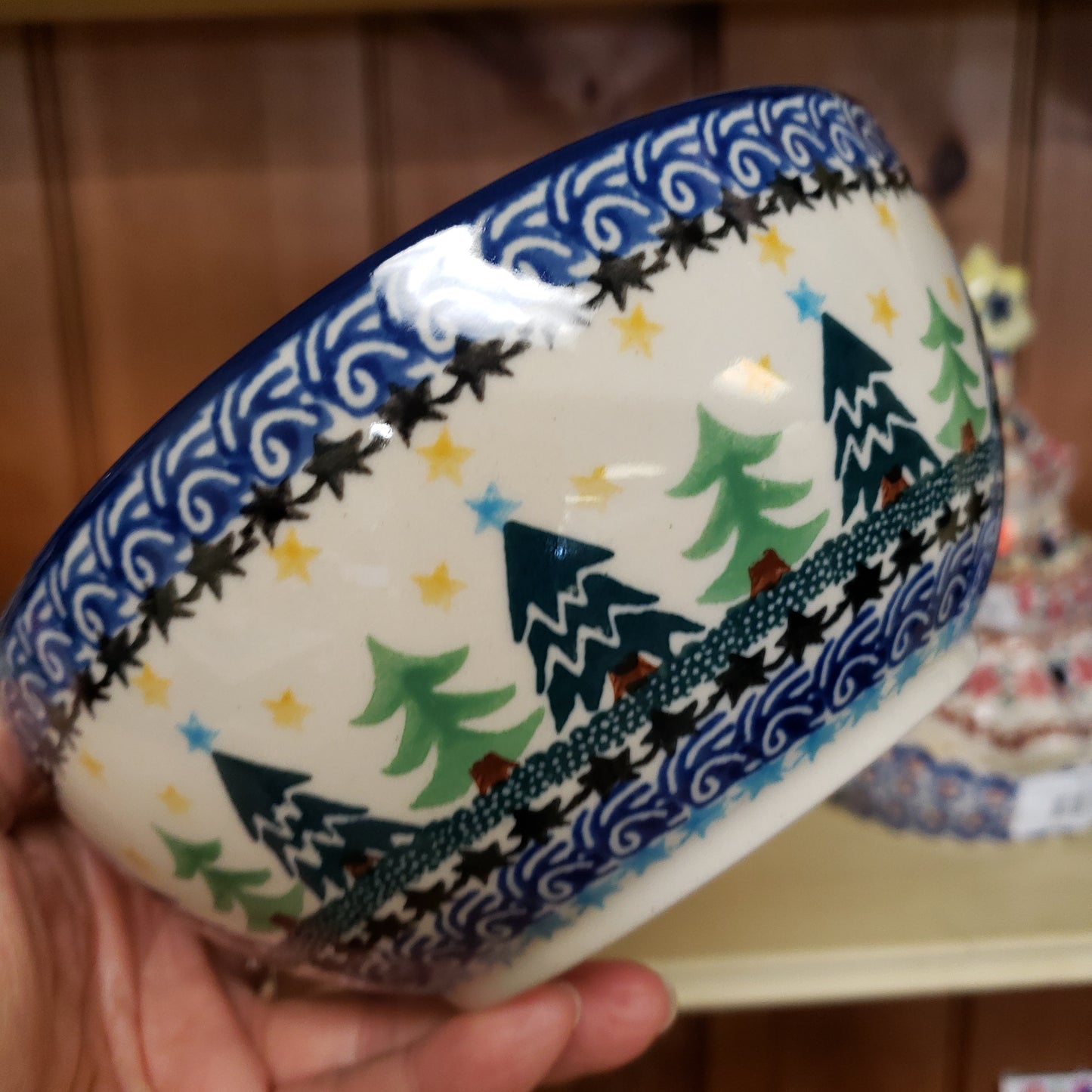 Bowl ~ Soup/Salad ~ 6.25" C38~1284X ~ Christmas Trees PF0323 Farmer Bowl