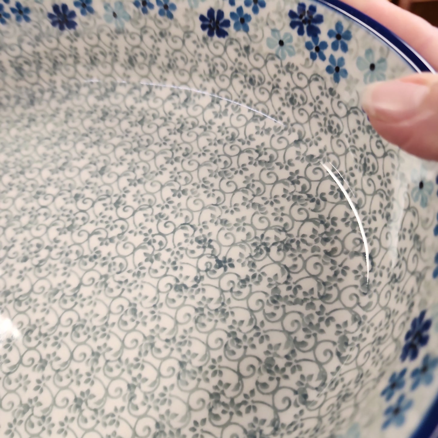 Baker Oval ~ 12" 297-2612X ~ Periwinkle /8 cups