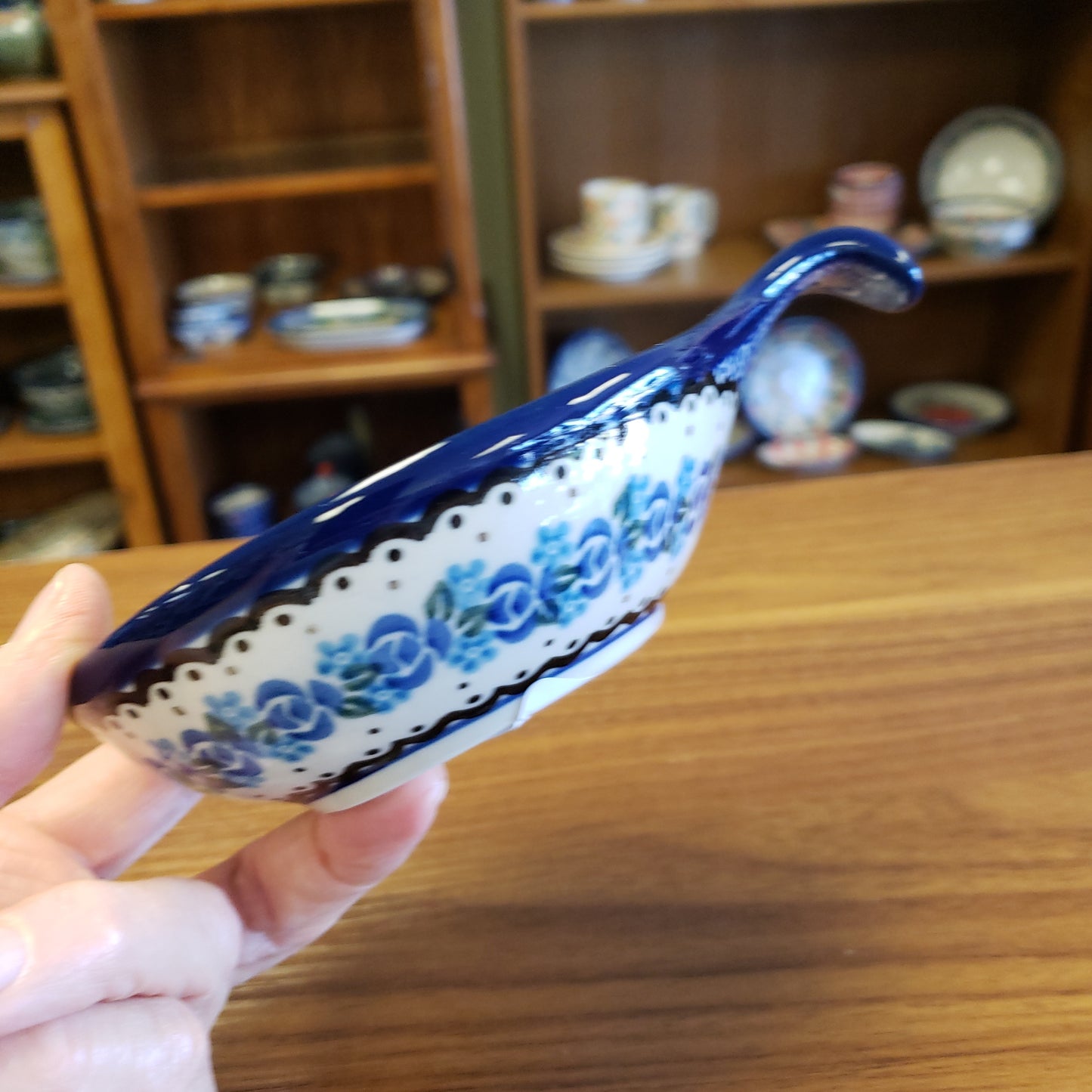 Bowl condiment w/handle ~ Spoon/Ladle Rest ~ 4.5" 174-0882X ~ Twilight pf0424 condiment bowl w/handle