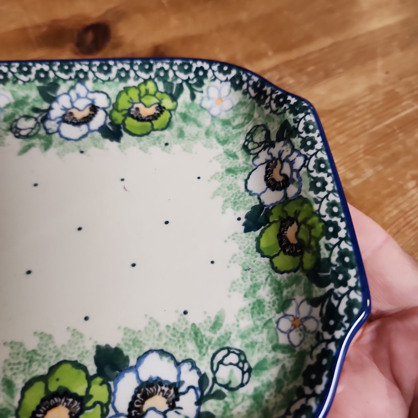 Tray ~ 5.5" x 12" 410-2320X ~ Green Poppies pf0424