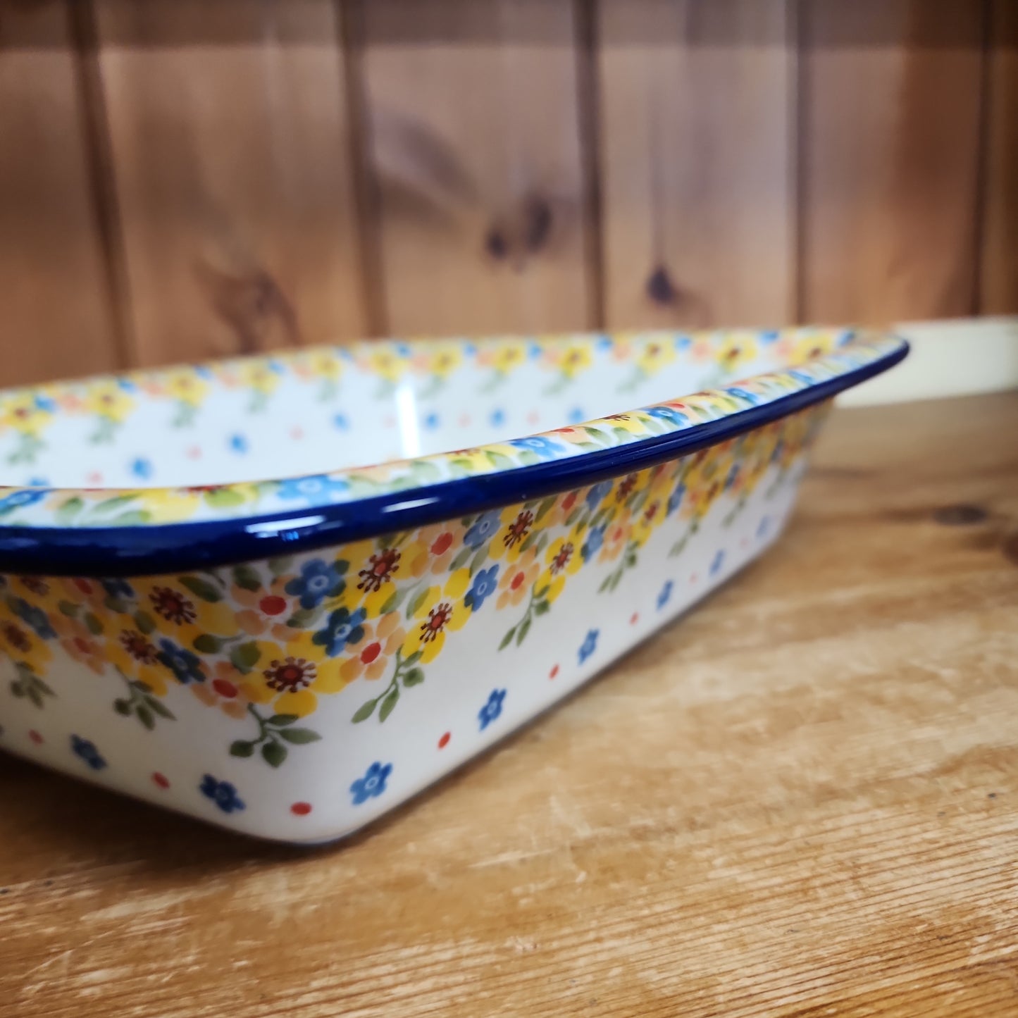 Baker ~ Rectangular w/Rim 856-2225X ~ 9.25" x 11"L ~ Buttercup pf0424