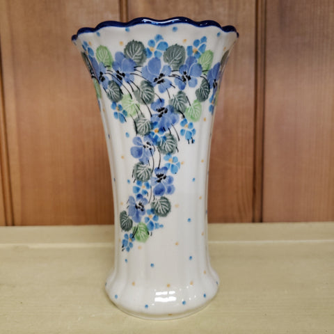 Vase ~ Fluted ~ 6.75" 50-2339X ~ Spring Viola pf0424