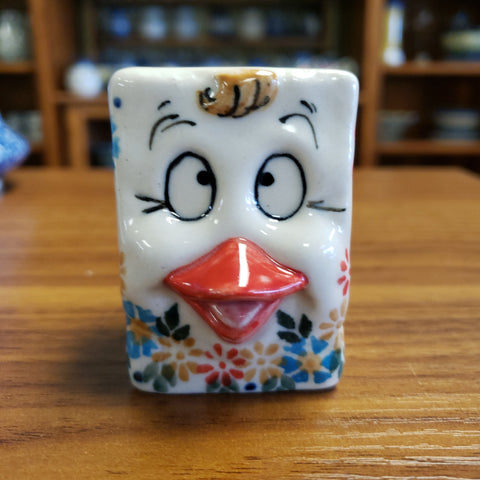 Toothpick Square Duck face white 2"
