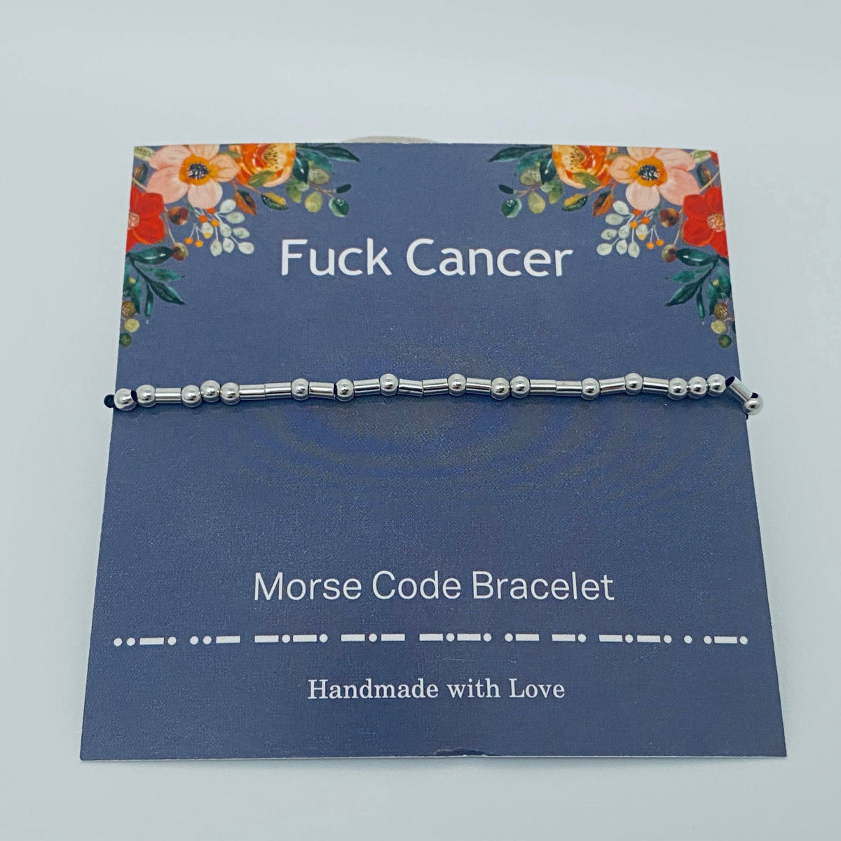 Bracelet **** Cancer Morse Code Bracelets: (4 letter word) cancer