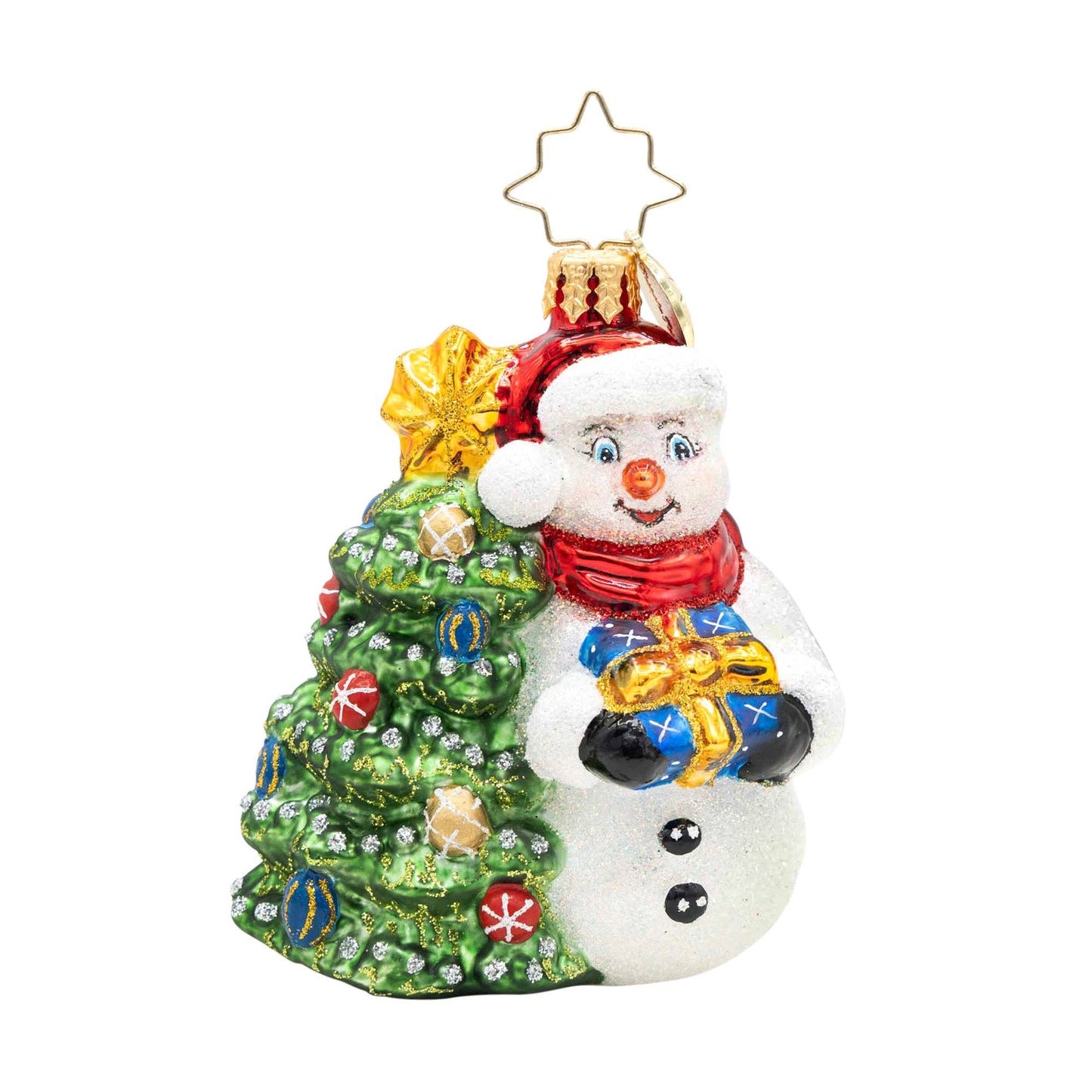 Ornament Radko ~ Snowy & Bright! Gem Snowman 3"