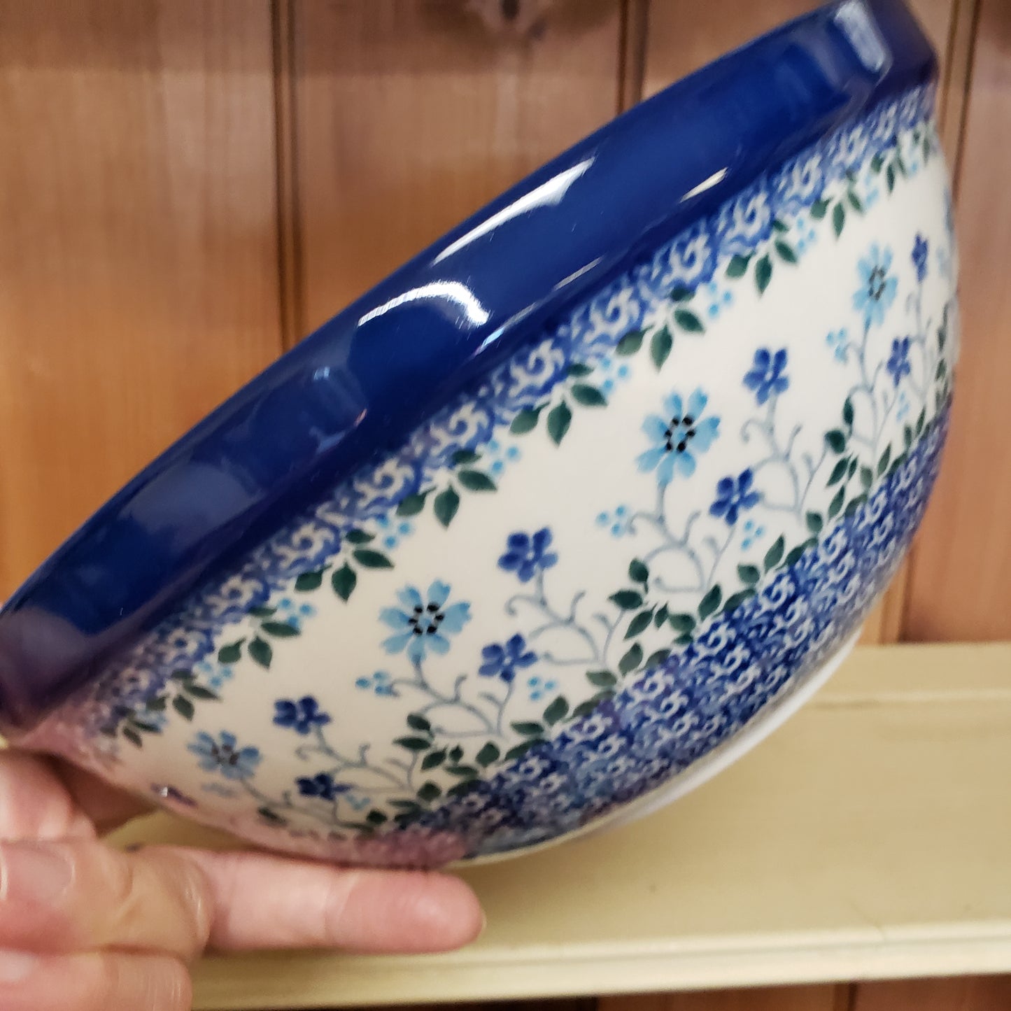 Bowl ~ Nesting ~ 9" W 056-2785X Georgia Blue pf0608 8 cups