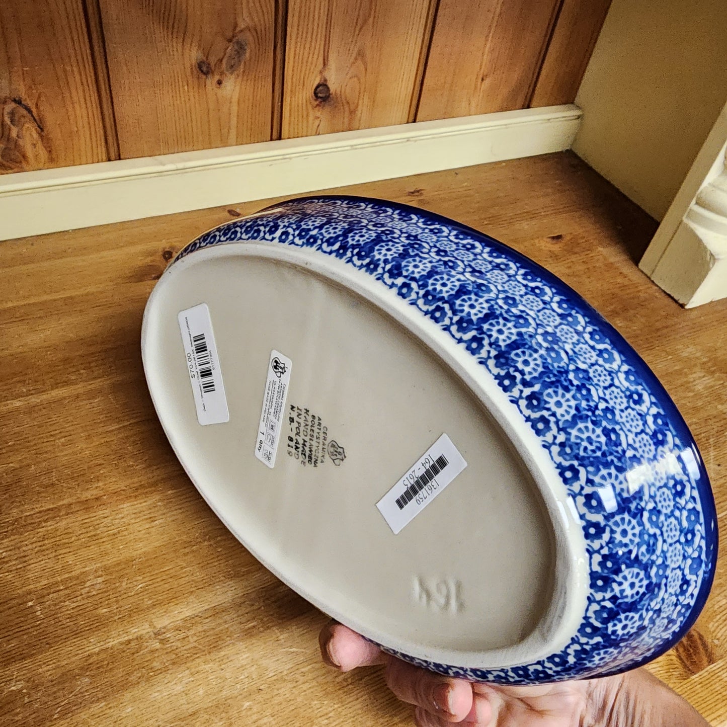 Dish ~ Divided ~ Oval 164-2615X Midnight pf0608