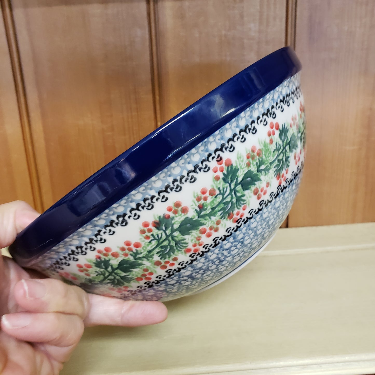 Bowl Nesting 9" W 1734X ~ Holly Berry PF1024 8 cups