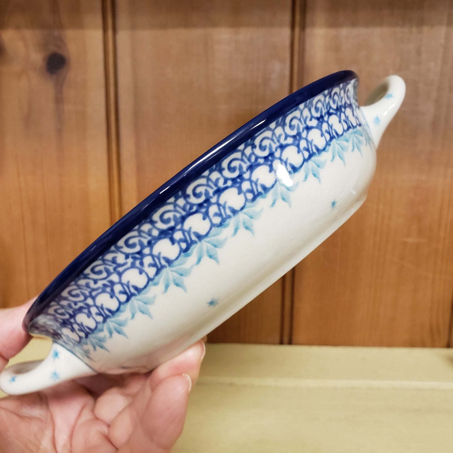 Round Baker w/handles - 6-3/4" 2798X ~ Jack Frost PF1024 Snowman