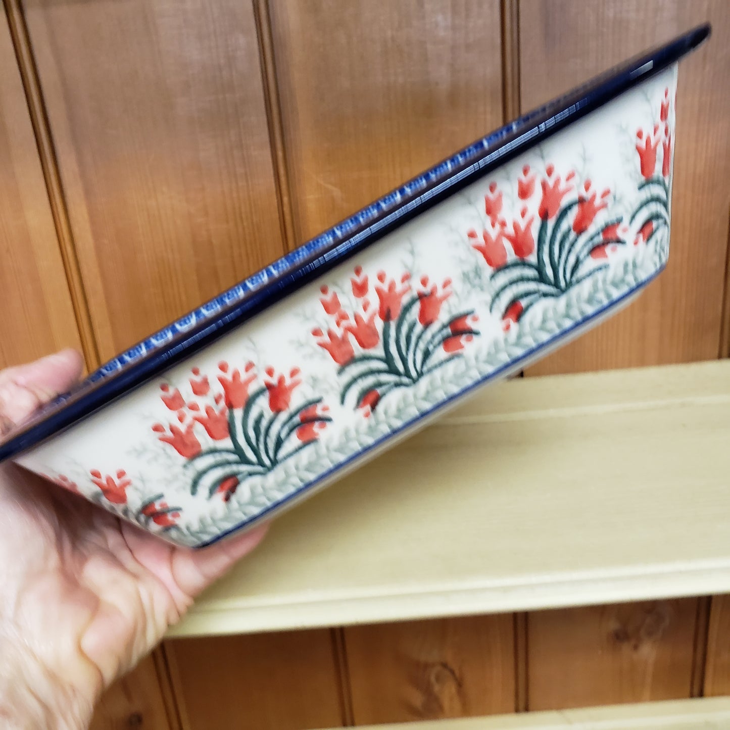 Baker w/Grip Edge 7" x 9.75" 1437X ~ Crimson Bells PF1024