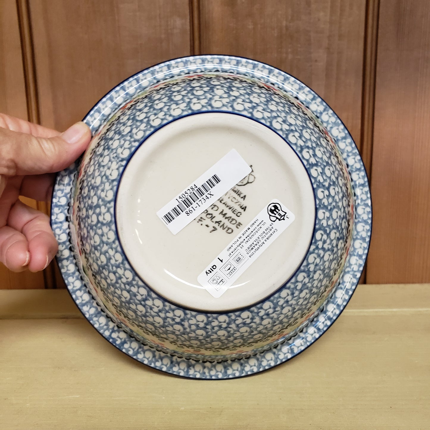 Bowl w/Brim (7 in.) 1734X ~ Holly Berry PF1024