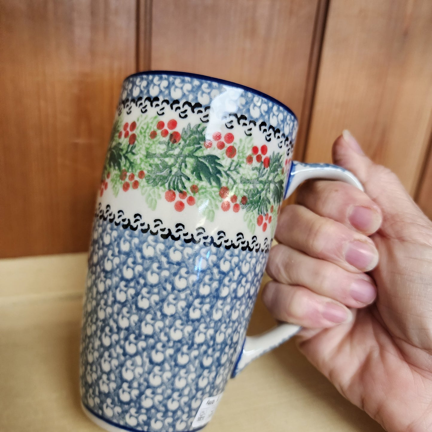 Mug 14 oz Tall C52 1734X ~ Holly Berry PF1024