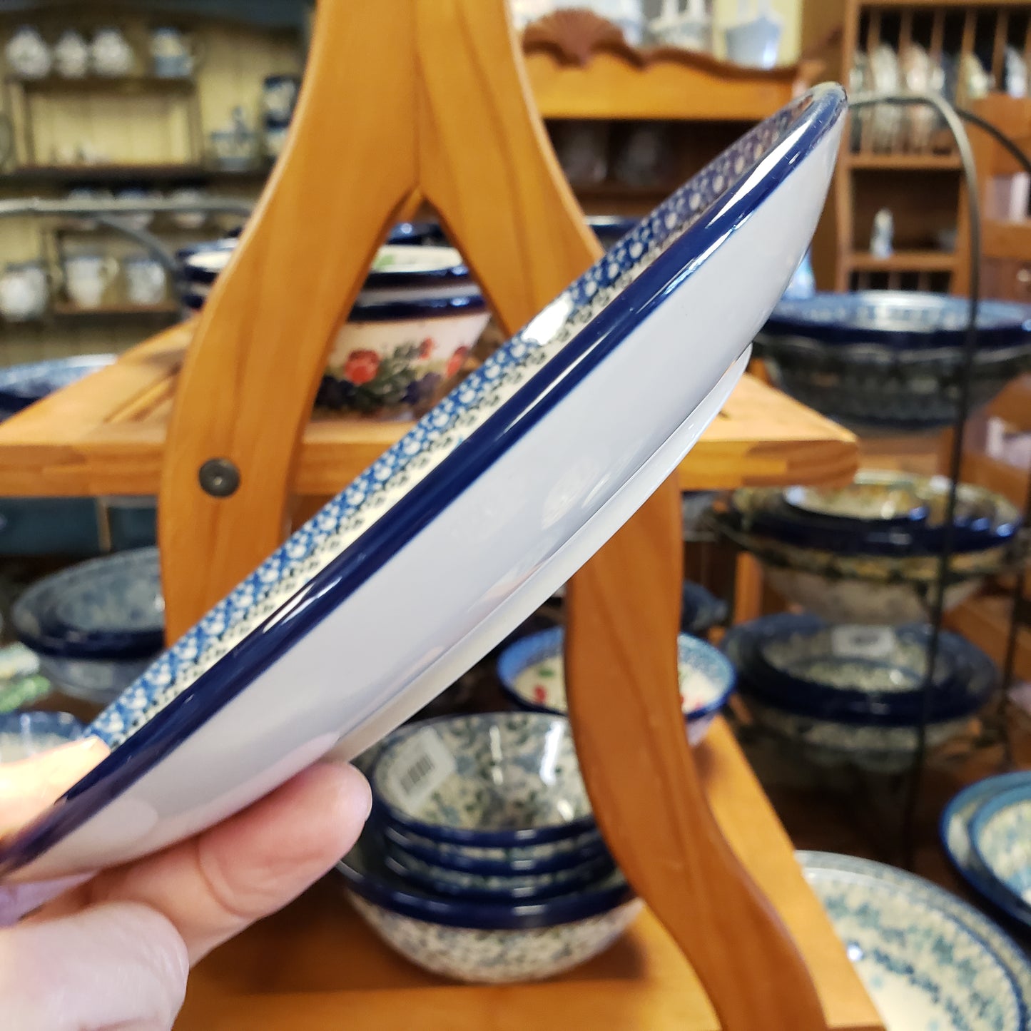 Plate 7.75" 2984X ~ Blue Holly Ring PF1024