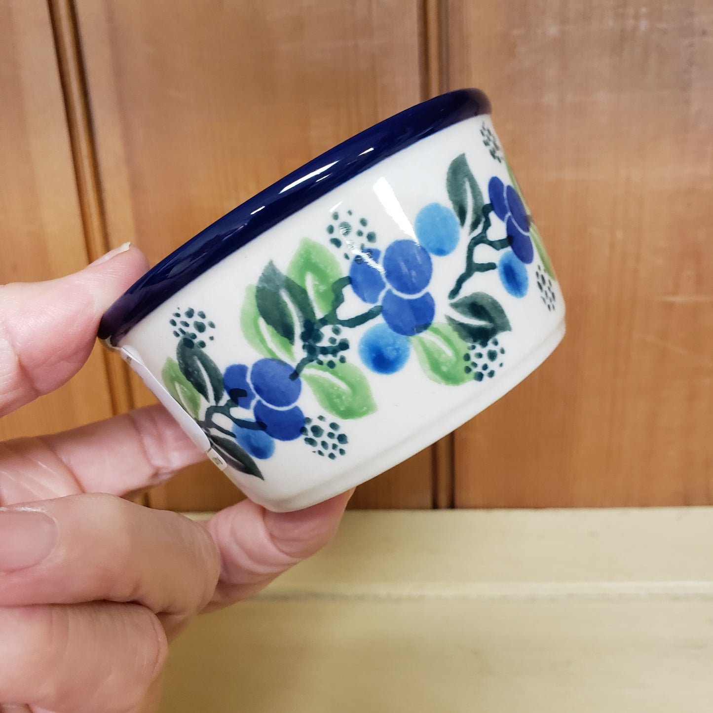 Bowl Ramekin 3.75" 1416X ~ Blue Berries PF1024 6.4oz