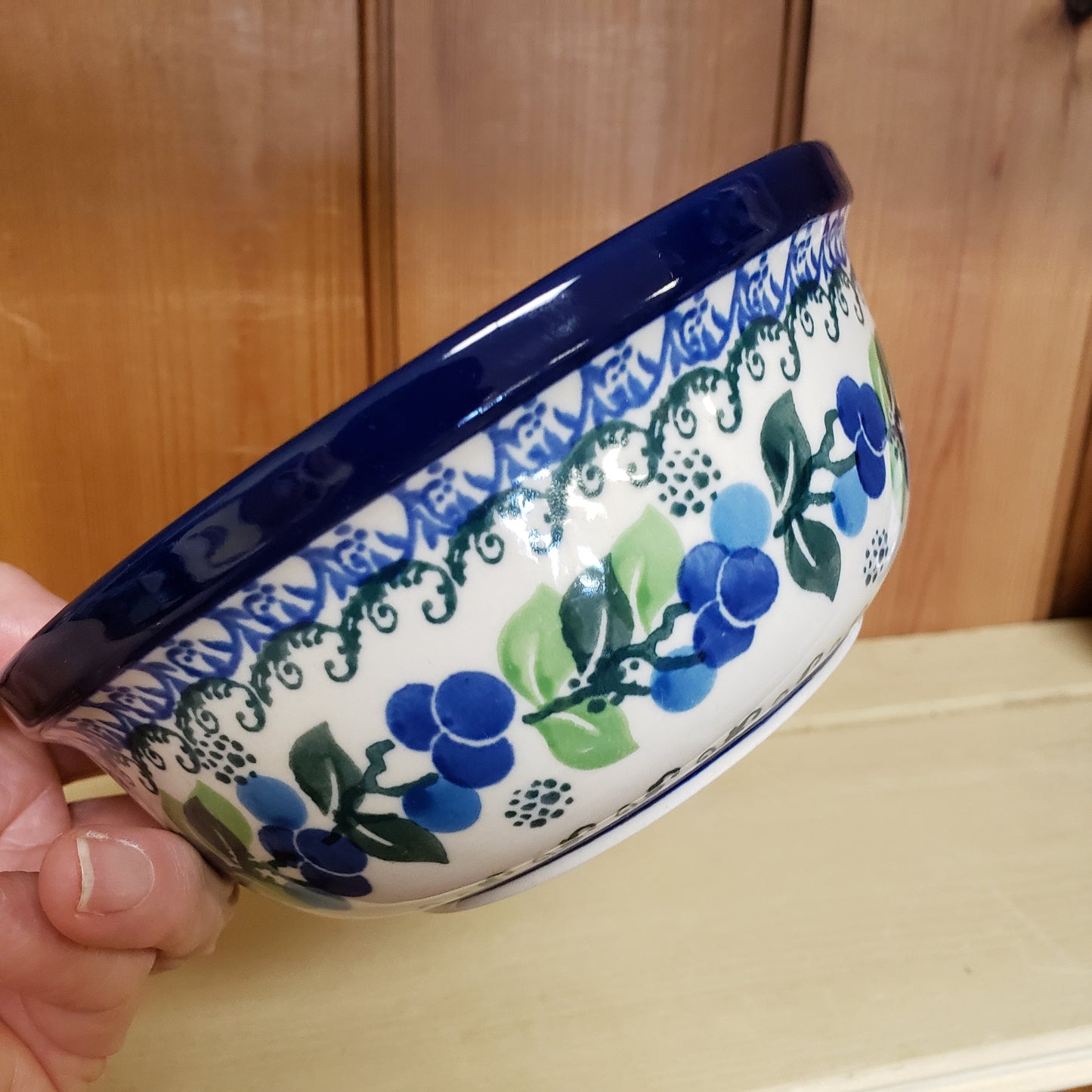 Bowl Soup / Salad / Cereal 6"W 1416X ~ Blue Berries PF1024