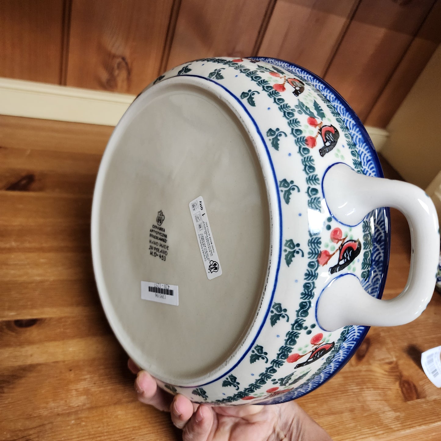 Baker Round w/ Handles 10" 1257X ~ Red Robin PF1024