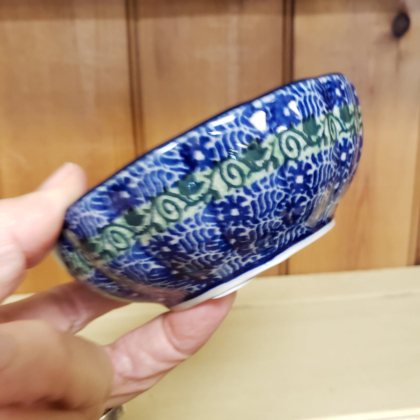 Bowl Scalloped 4.5" 1798X ~ Blue Lagoon PF1024