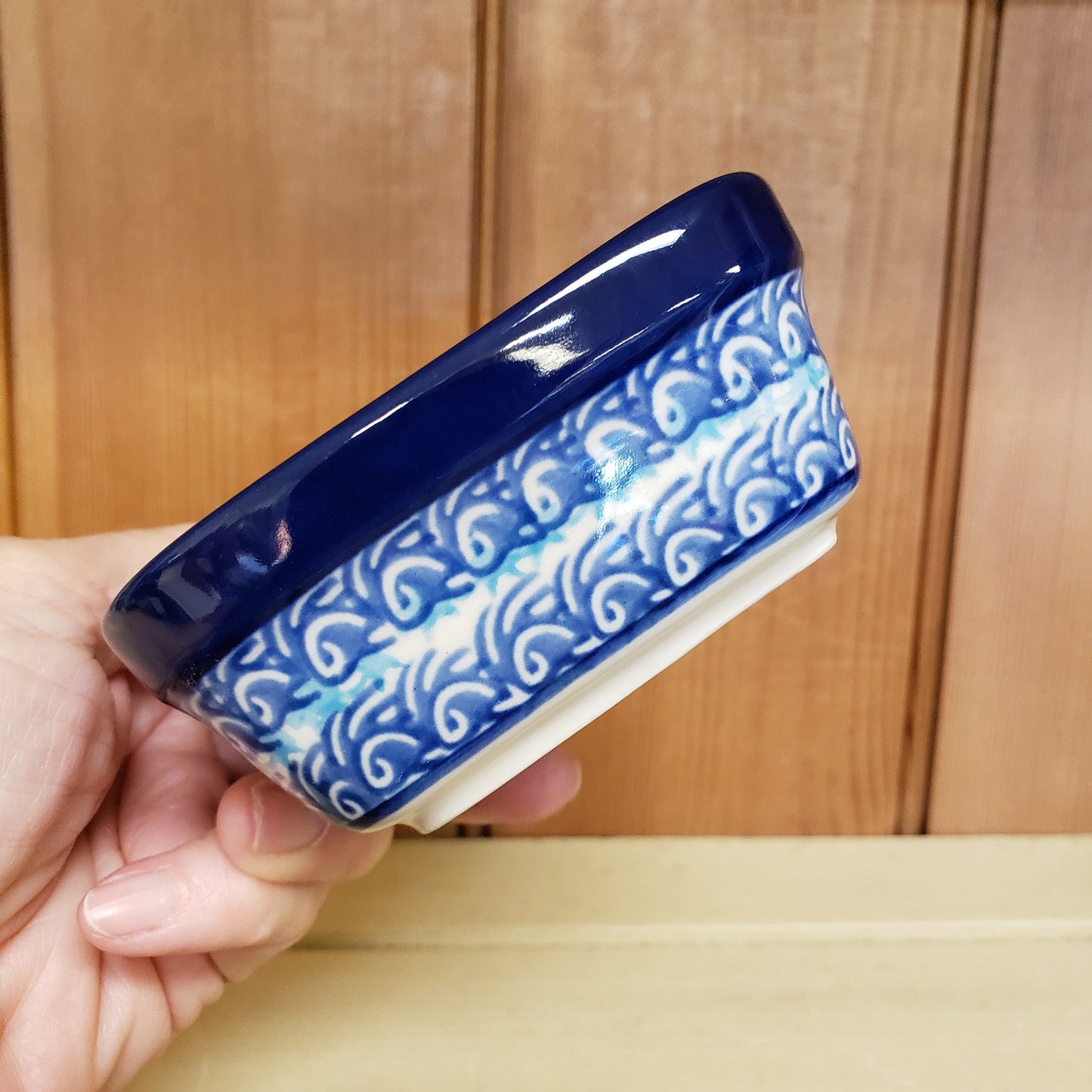 Bowl Square Ramekin 3.75" 1284X ~ Christmas Trees PF1024