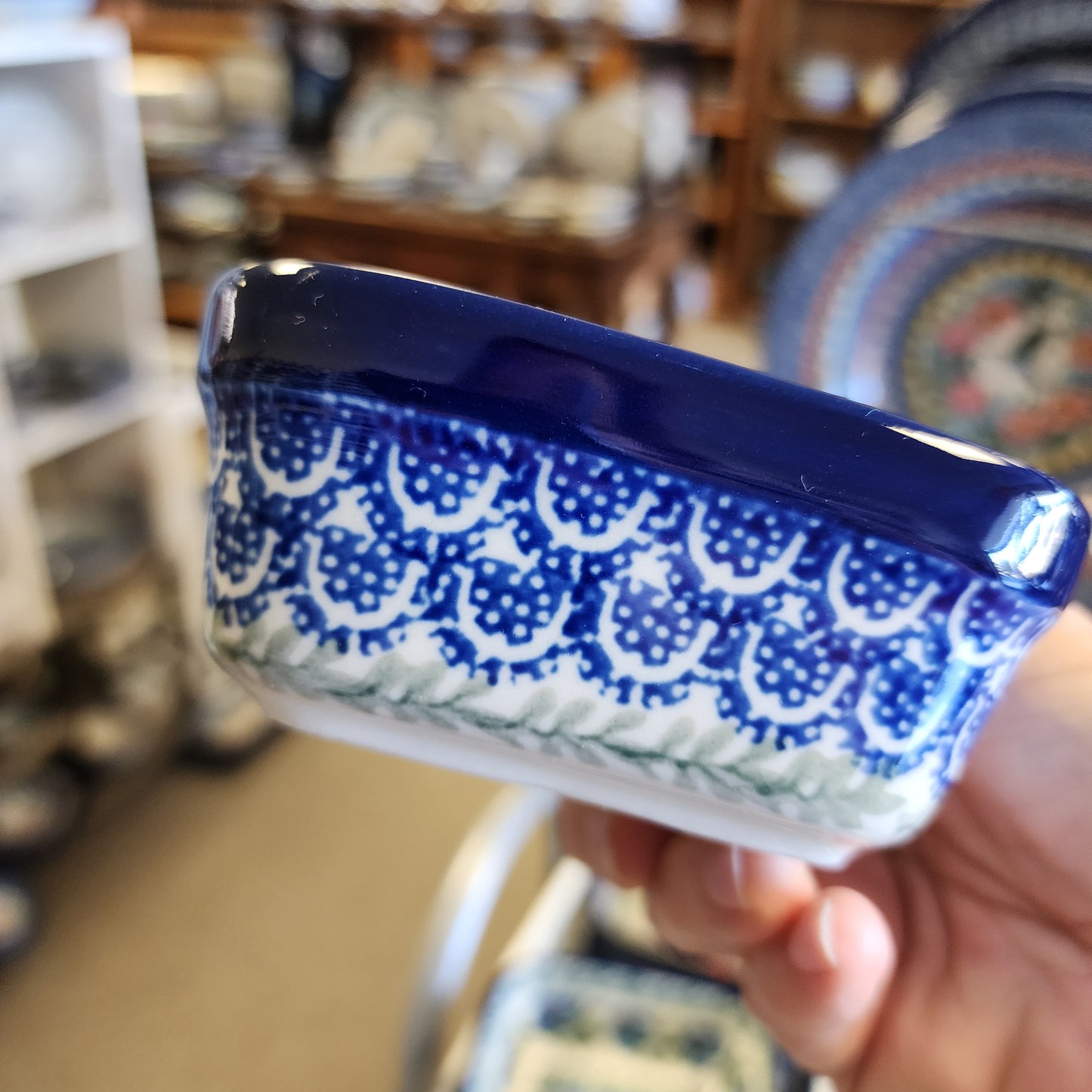 Bowl Square Ramekin 3.75" 1432X ~ Blue Bells PF1024