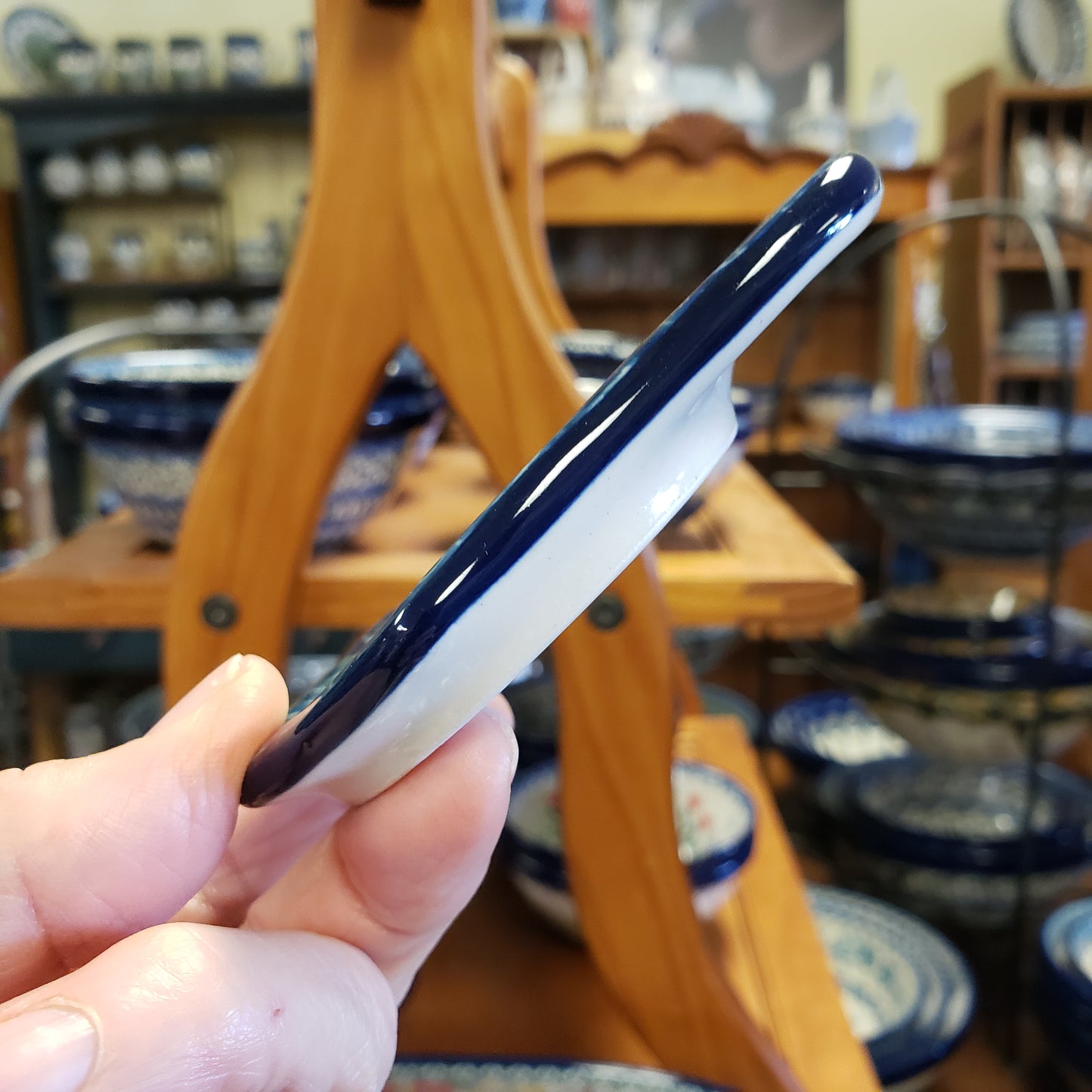 Tea Bag Holder 0560X ~ Peach Spring Daisy PF1024