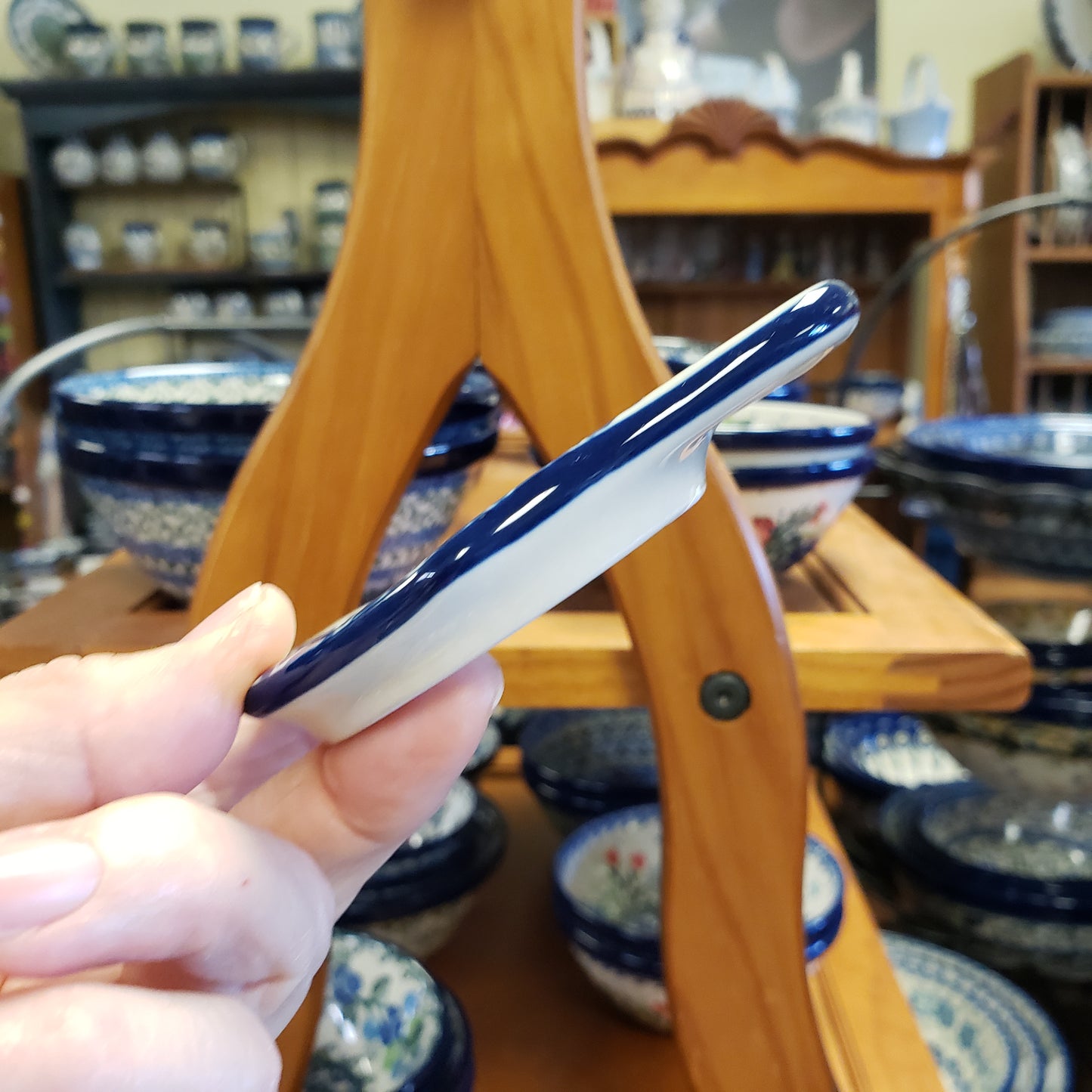 Tea Bag Holder 2642X ~ Blue Flax Flower PF1024