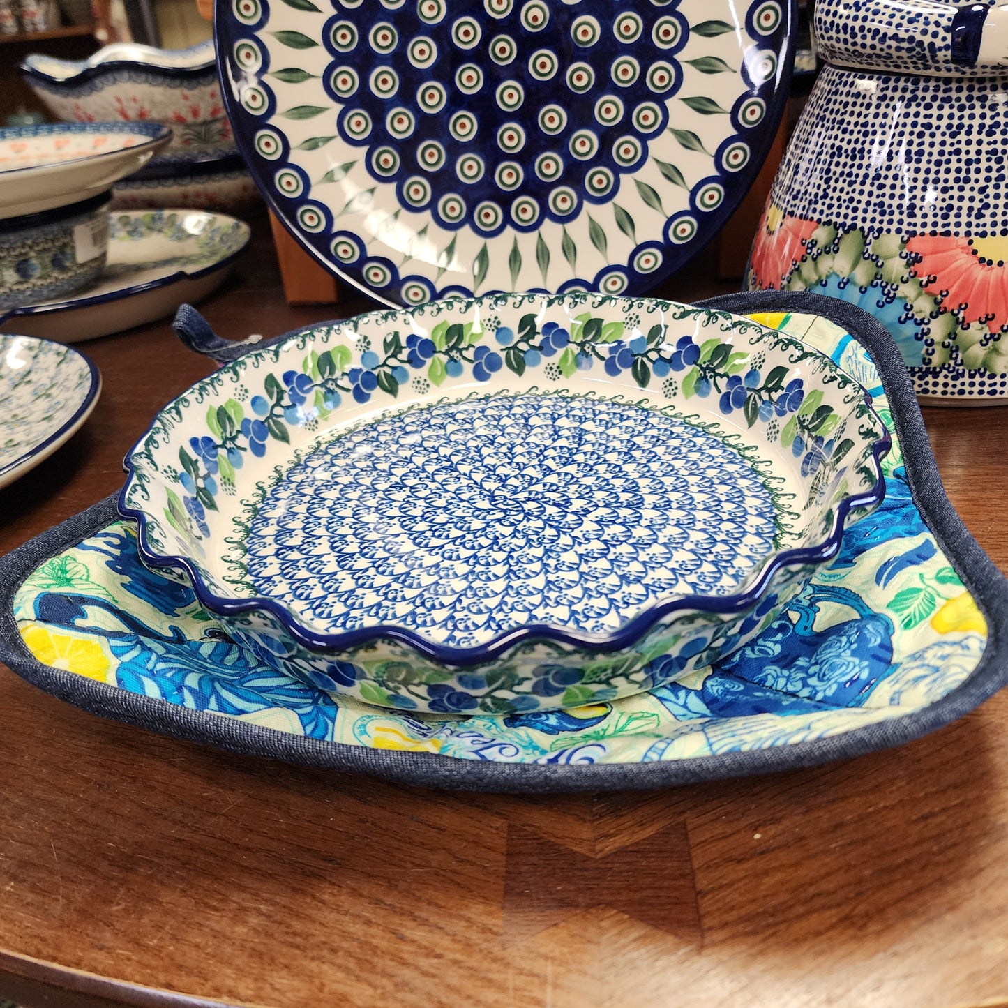 Cozy for Plate Teapot print