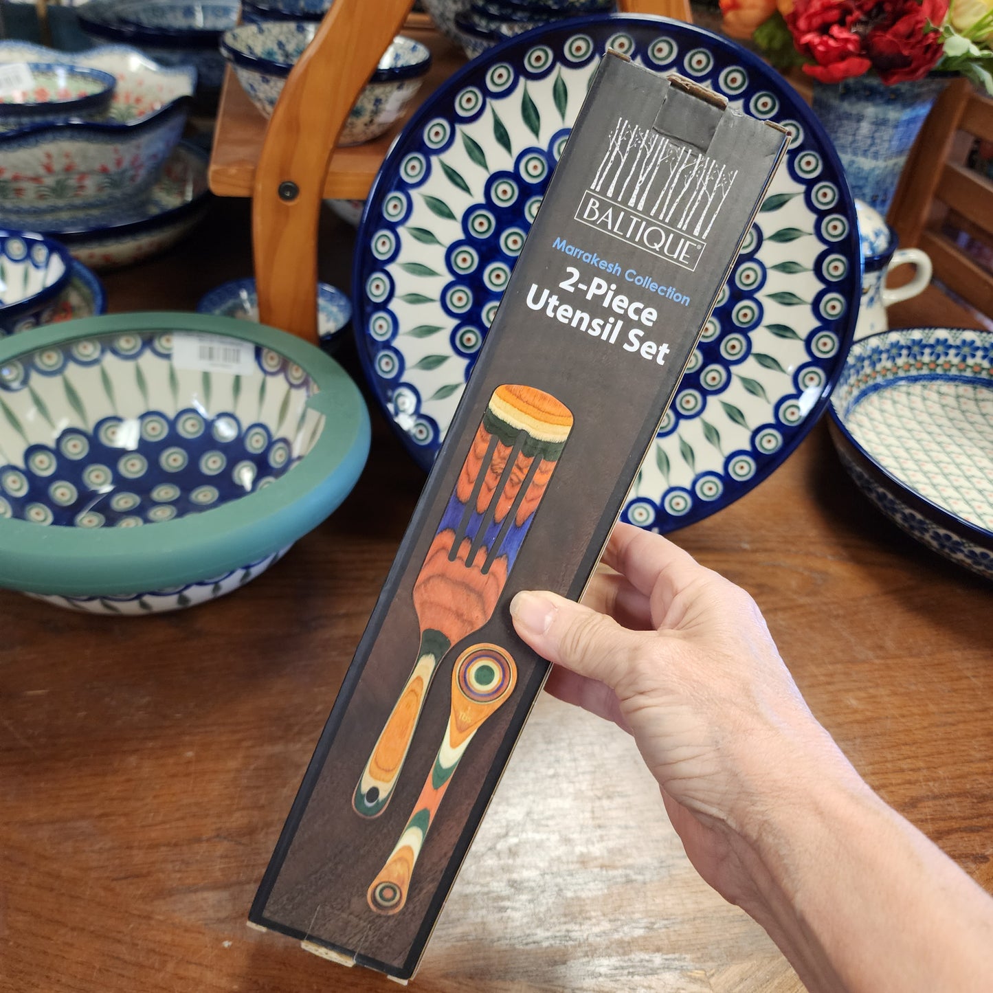 wooden spoon set 2 pc Set / Marrakesh Spurtle & Measuring spoon 8140