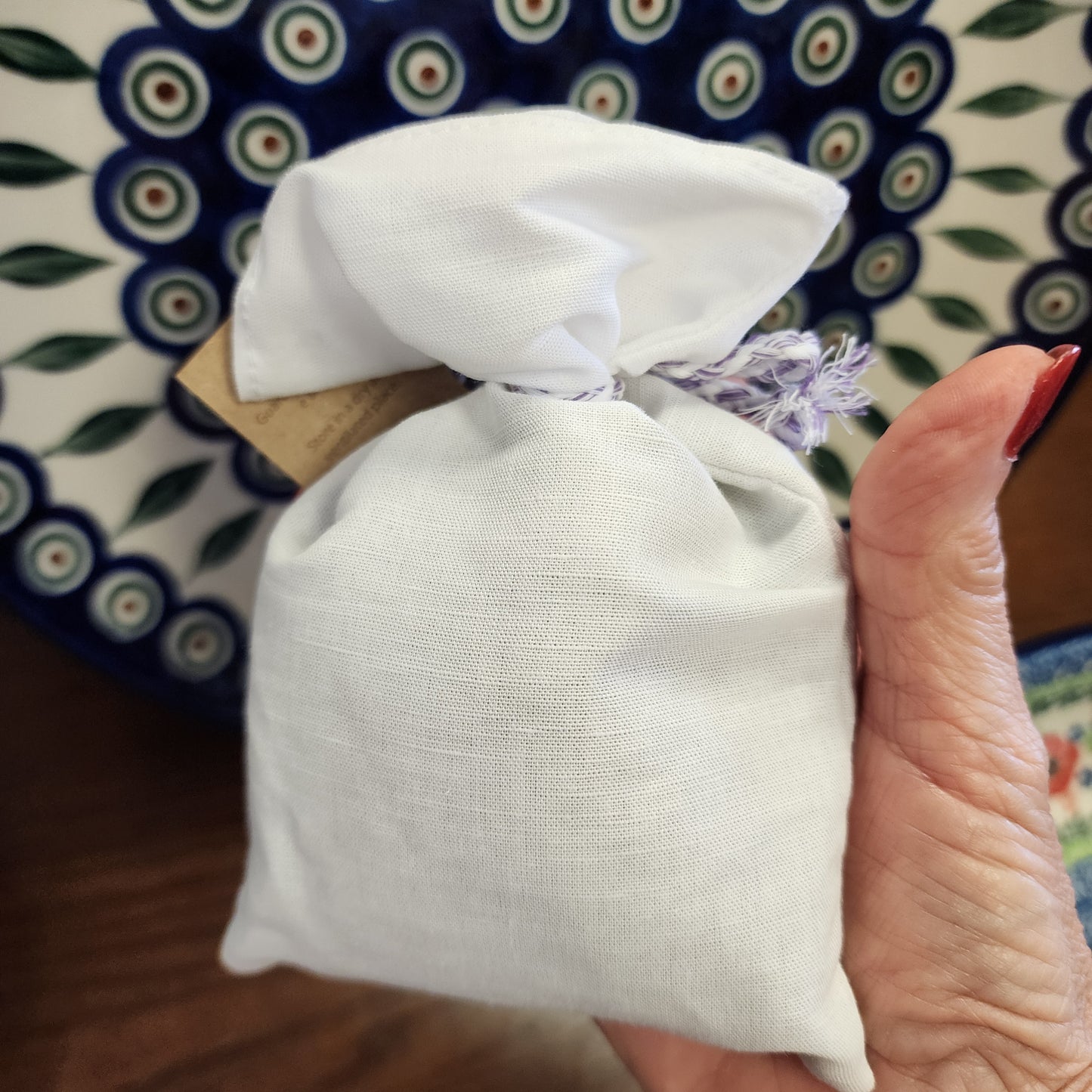 Sachet ~ Lavender embroidered