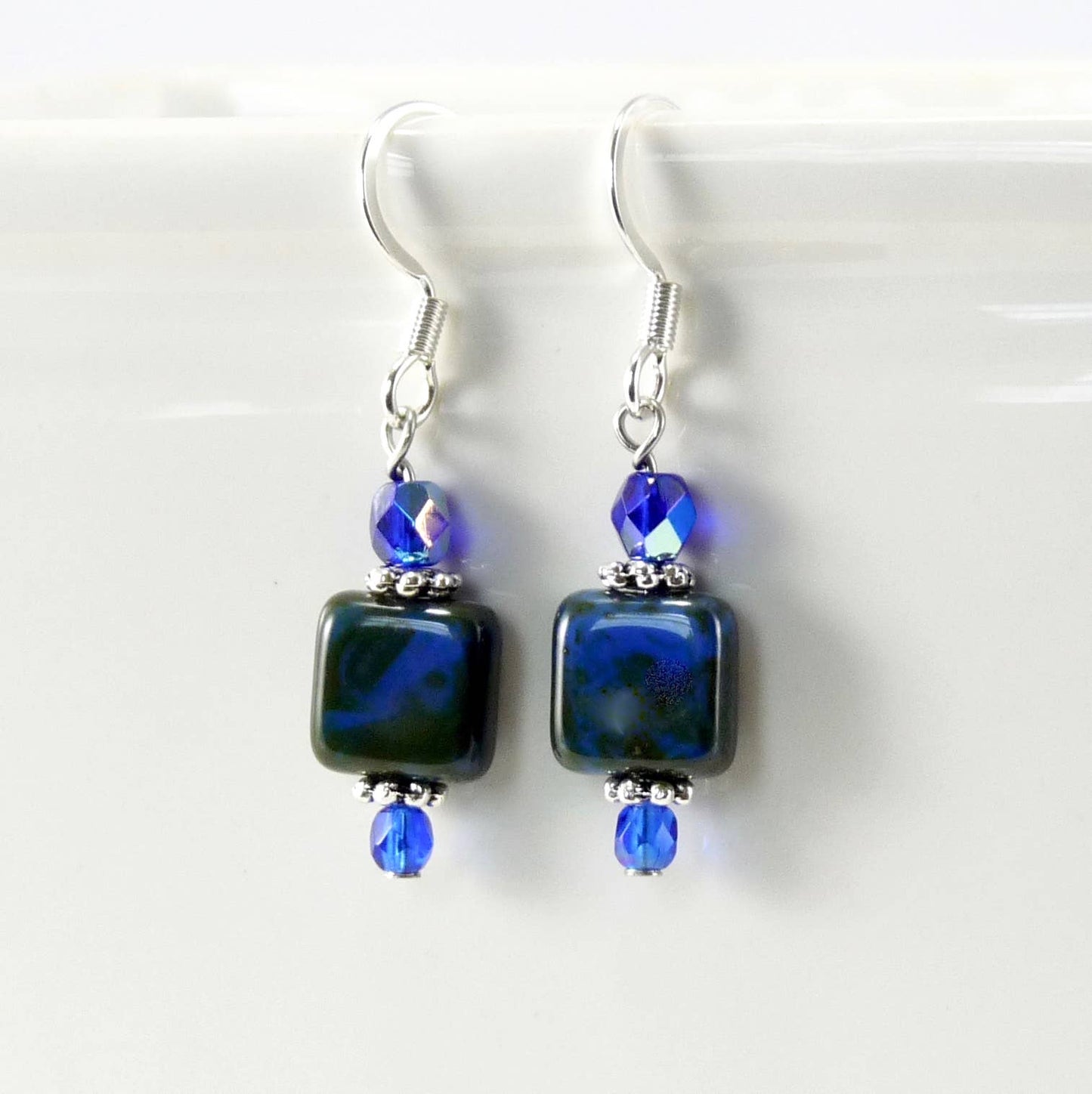 Jewelry Earrings ~ Square ~ Midnight Blue