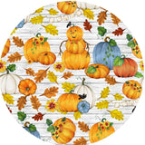 Silicone trivet ~ Pumpkin Harvest ~ 10" round  8563