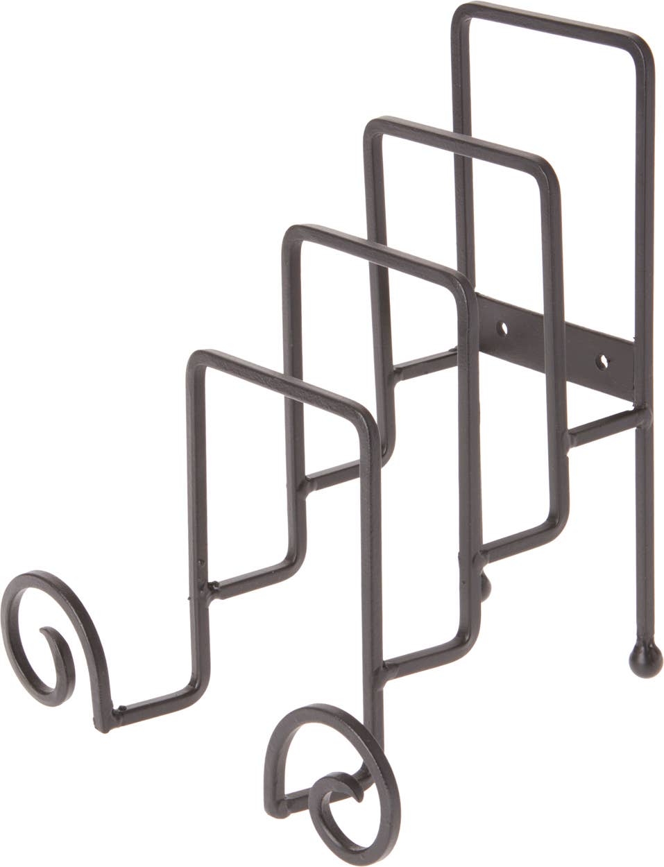 Stand Stacked / Wrought Iron Four Plates Table Stand: 8.5" x 7" x 6.25"