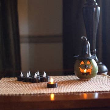 Tea Light with Timer Black