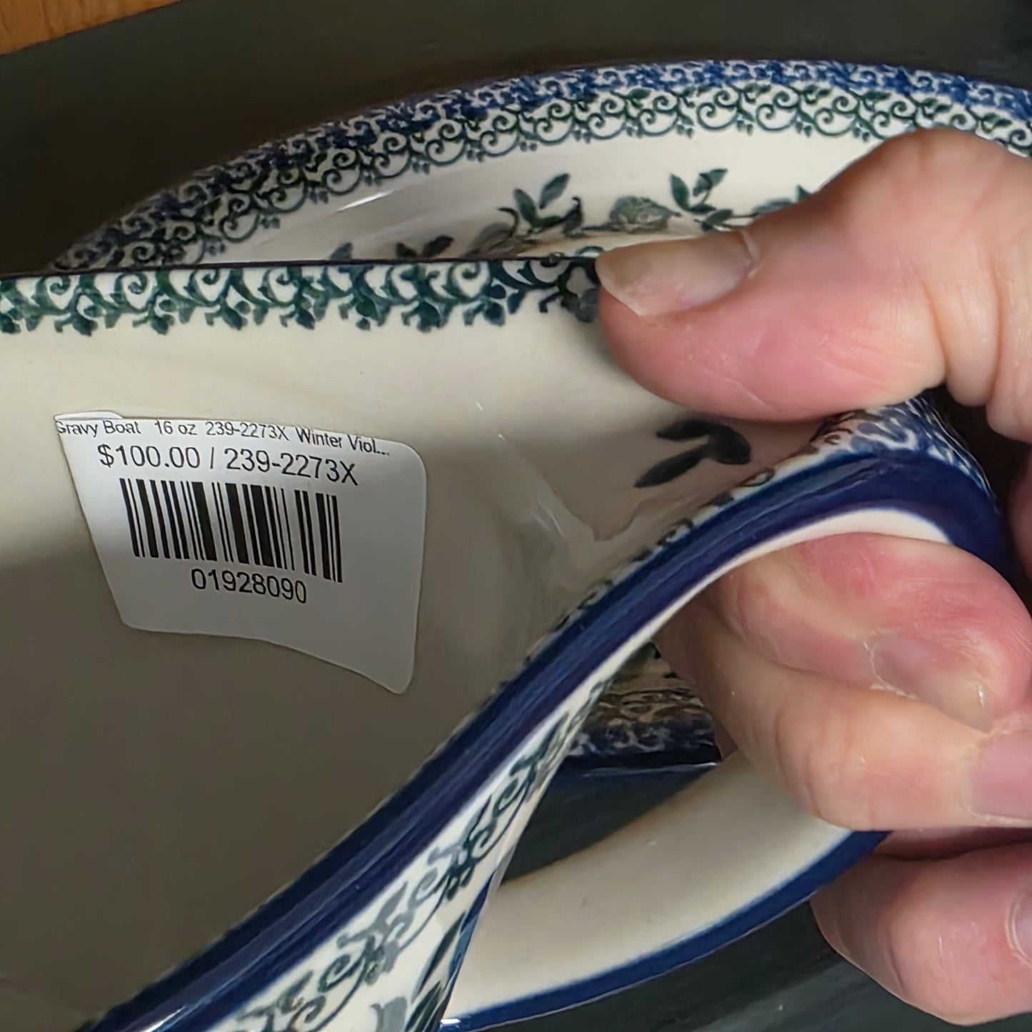 Gravy Boat 16 oz 239-2273X Winter Viola pf0526