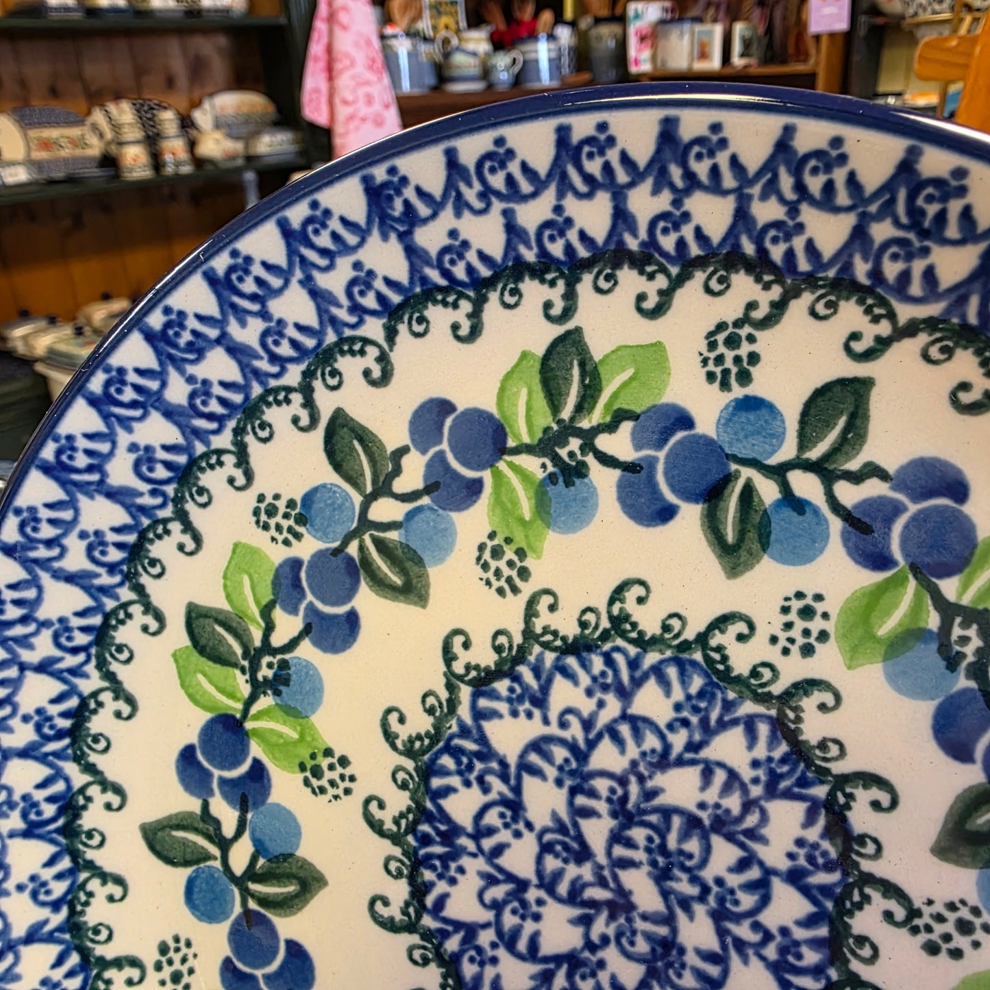 Plate 7.75" 086-1416X Blue Berries pf0526
