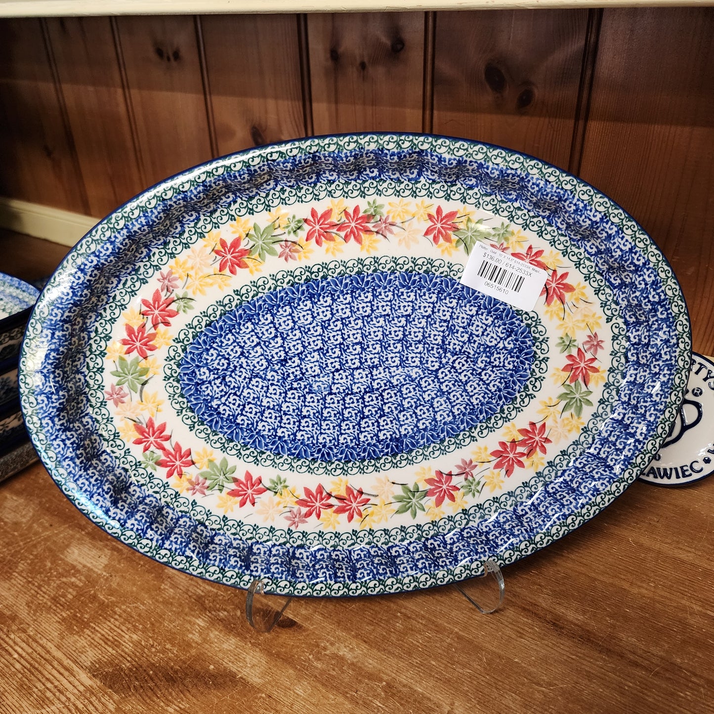 Platter Oval 10' X 14.5" 614-2533X Maple Harvest pf0526