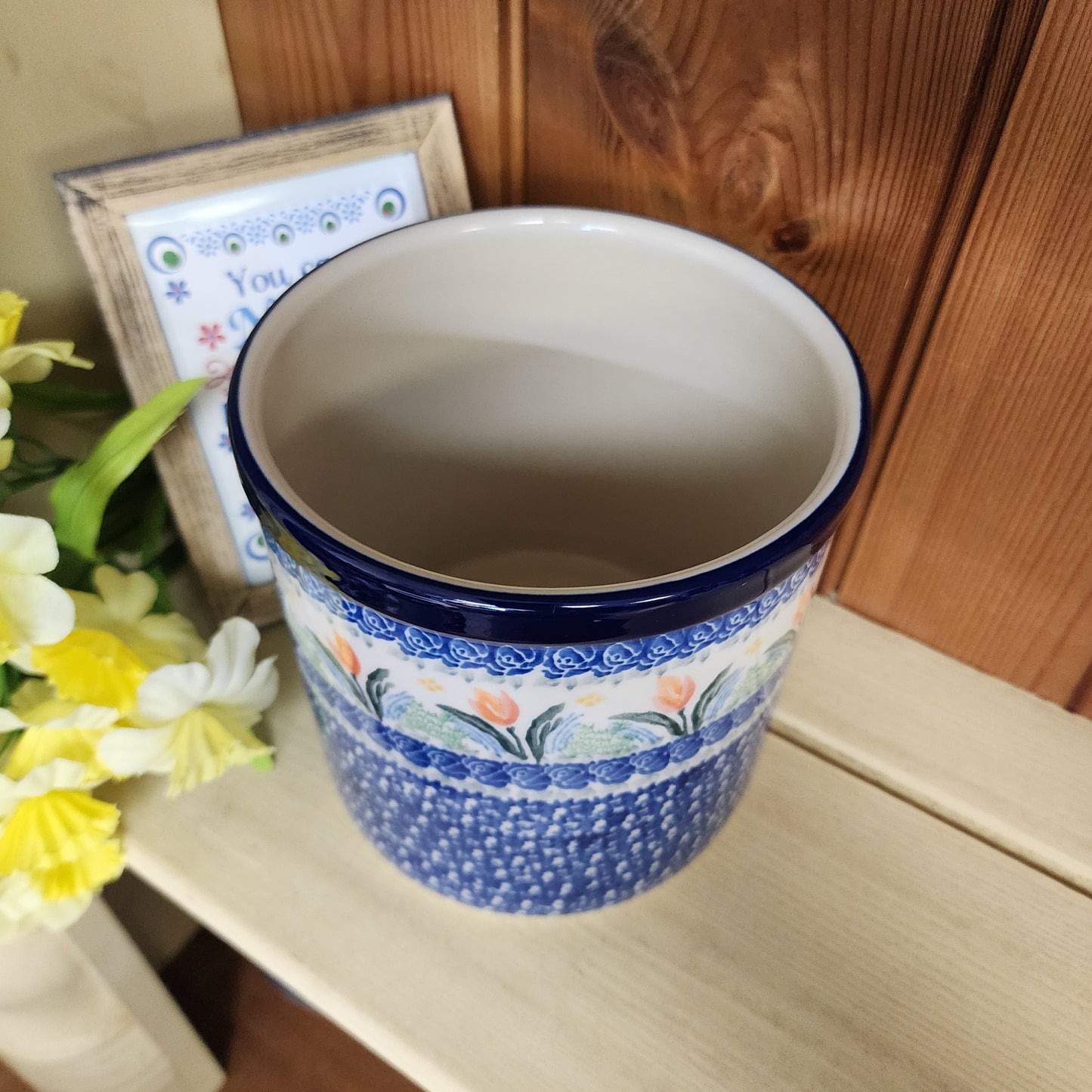 Utensil Holder 5.5" 003-3371X Signs of Spring pf0526