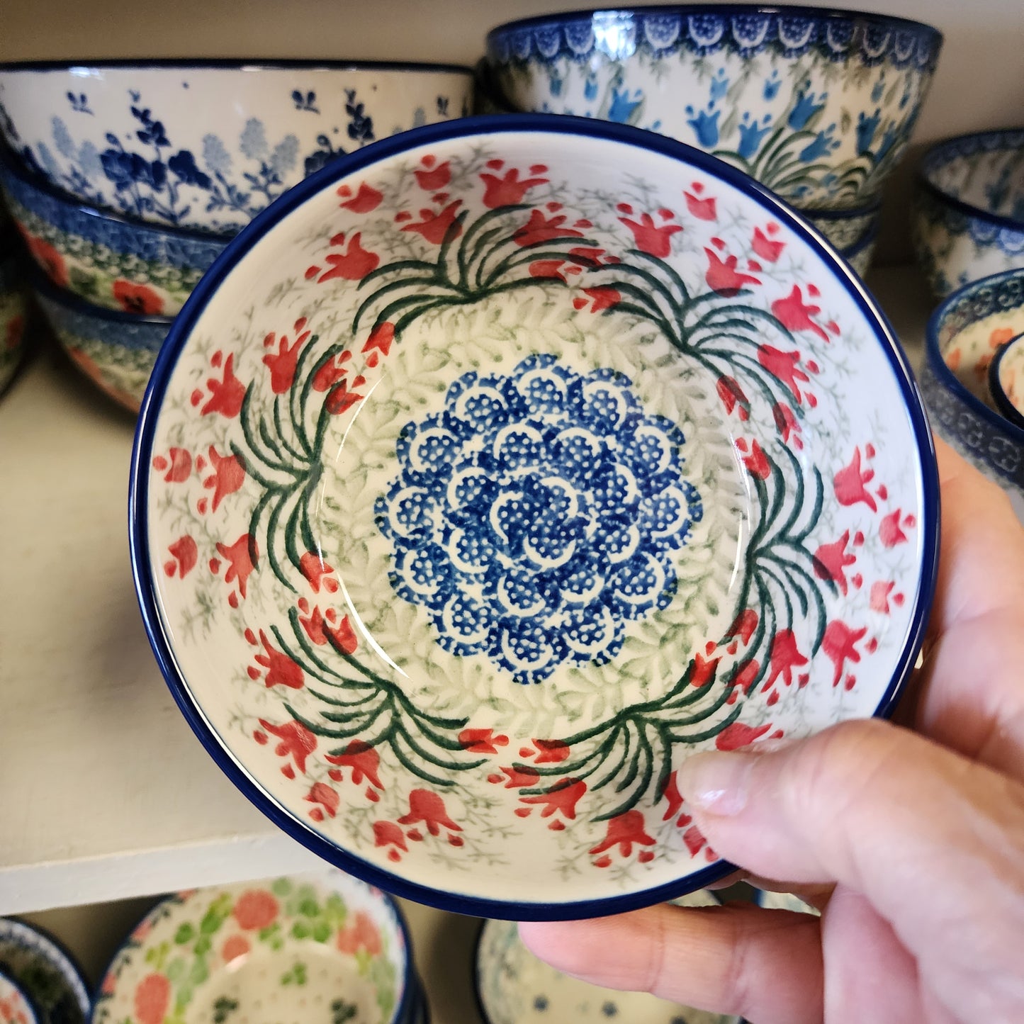 Bowl Ice Cream 4.5" 017-1437X Crimson Bells pf0526