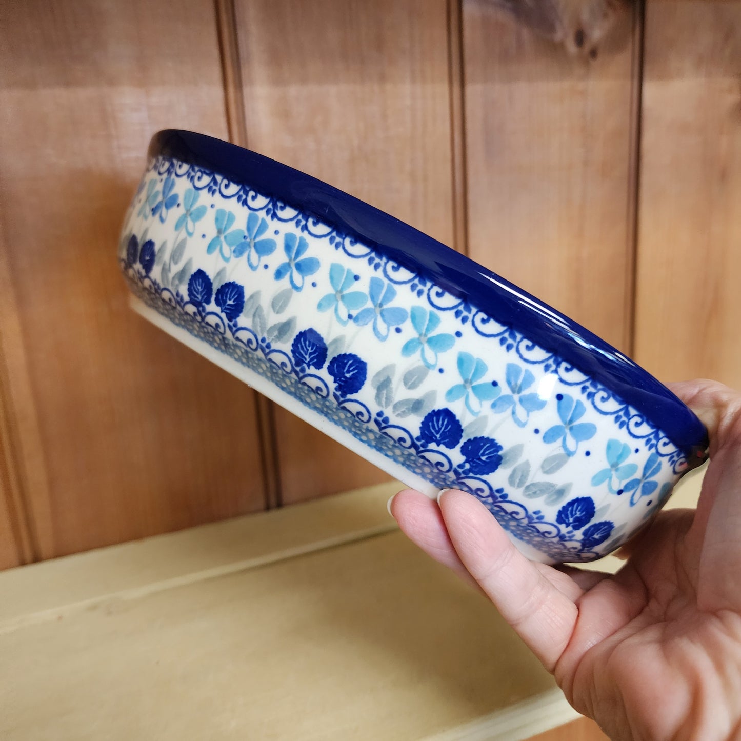 Baker Oval 9.5" 2751X ~ Blue Orchids