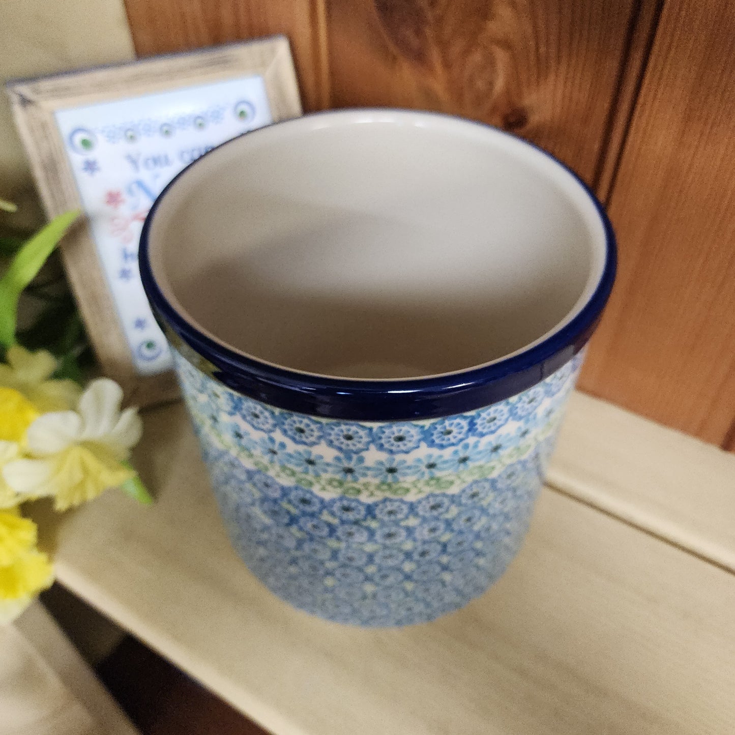 Utensil Holder 5.5" 003-3274X Sea Glass pf0526
