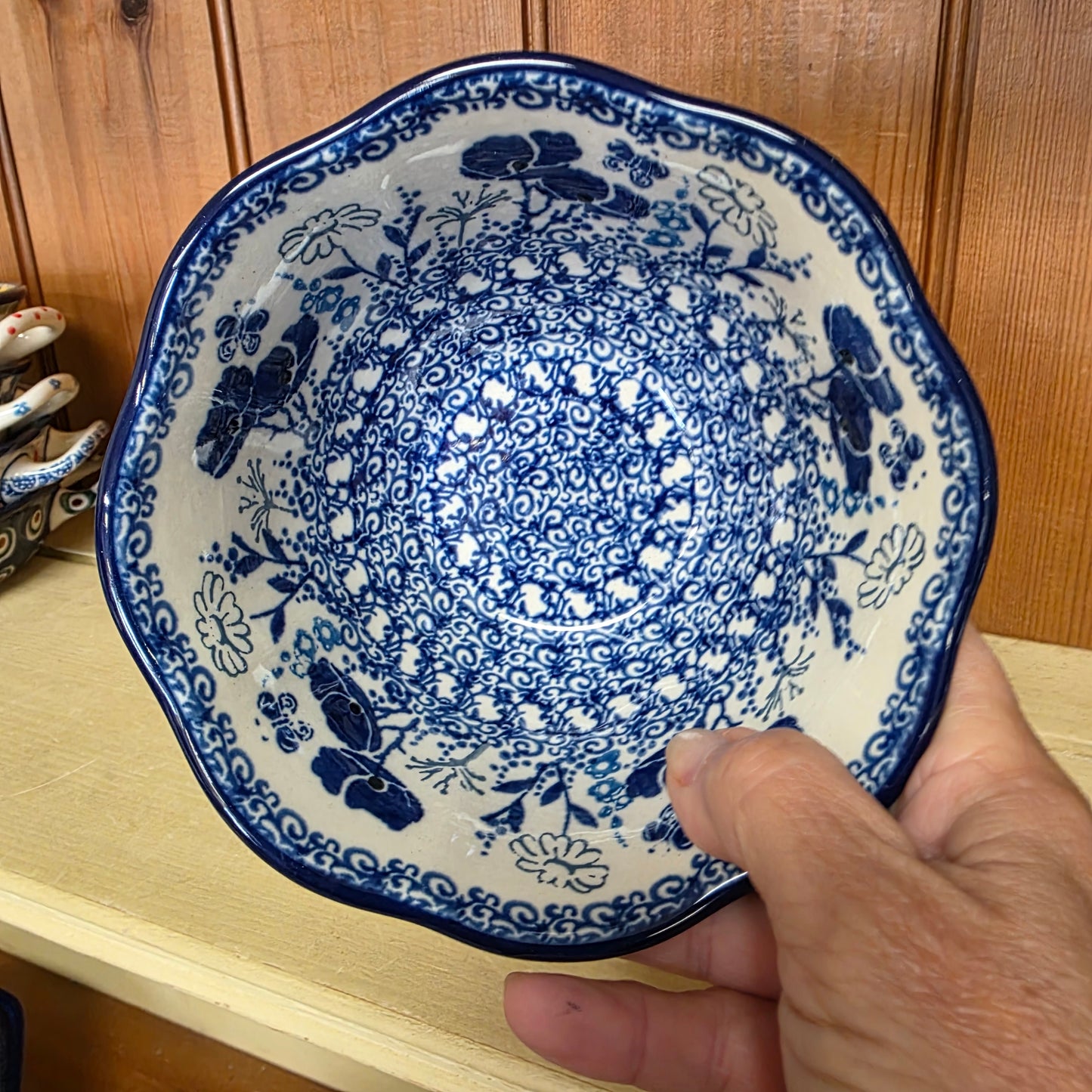 Bowl Wavy Edge 5.75" A54-2902X Evening Poppy pf0526