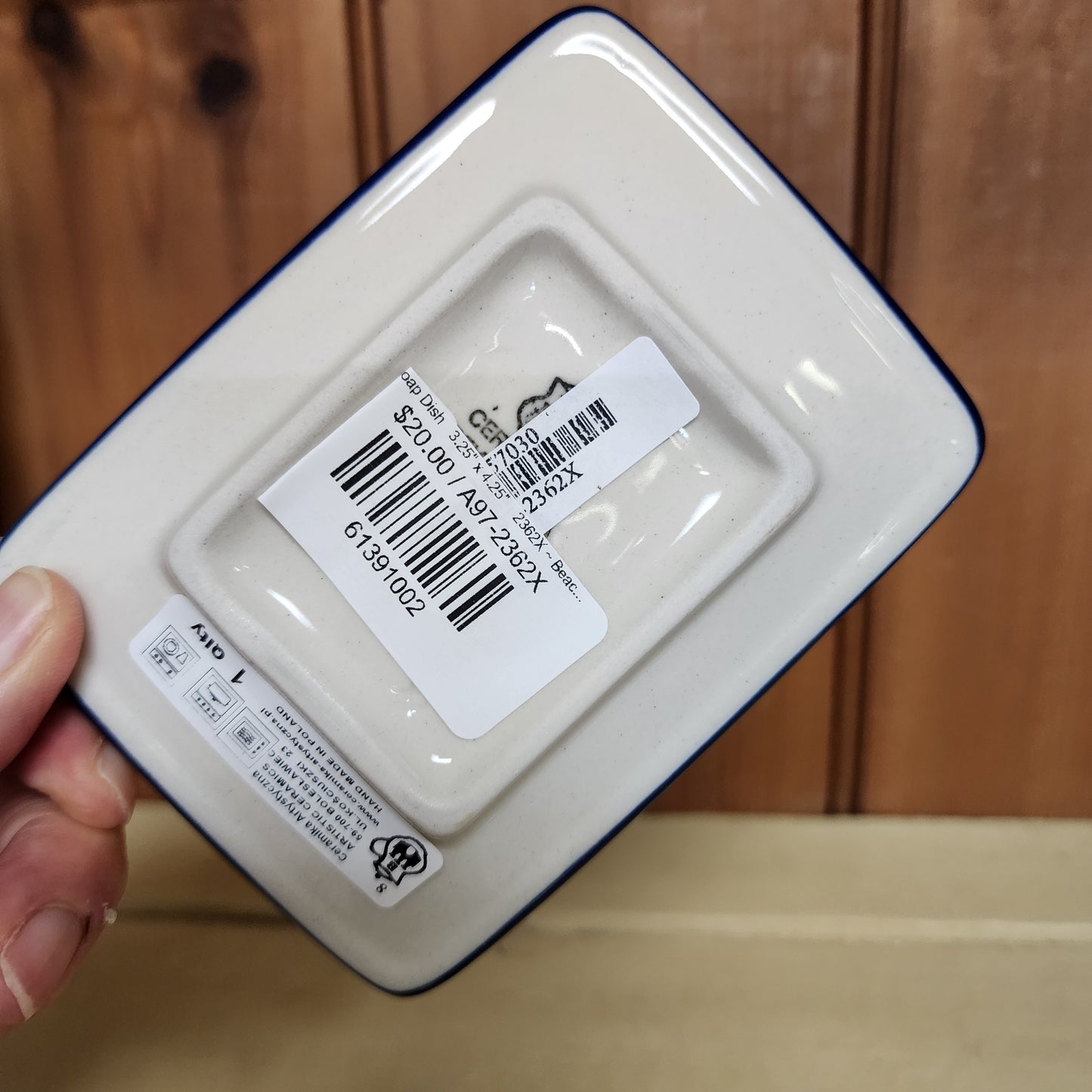 Soap Dish 3.25" x 4.25" 2362X ~ Beach Sparkle