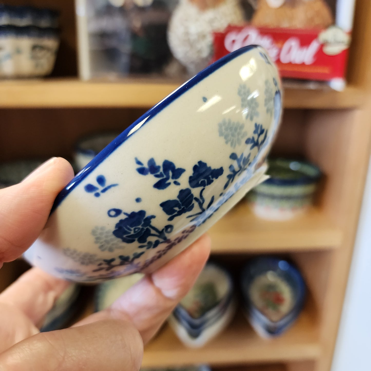 Bowl ~ 5" shallow B89 3204X ~ Bluebonnets
