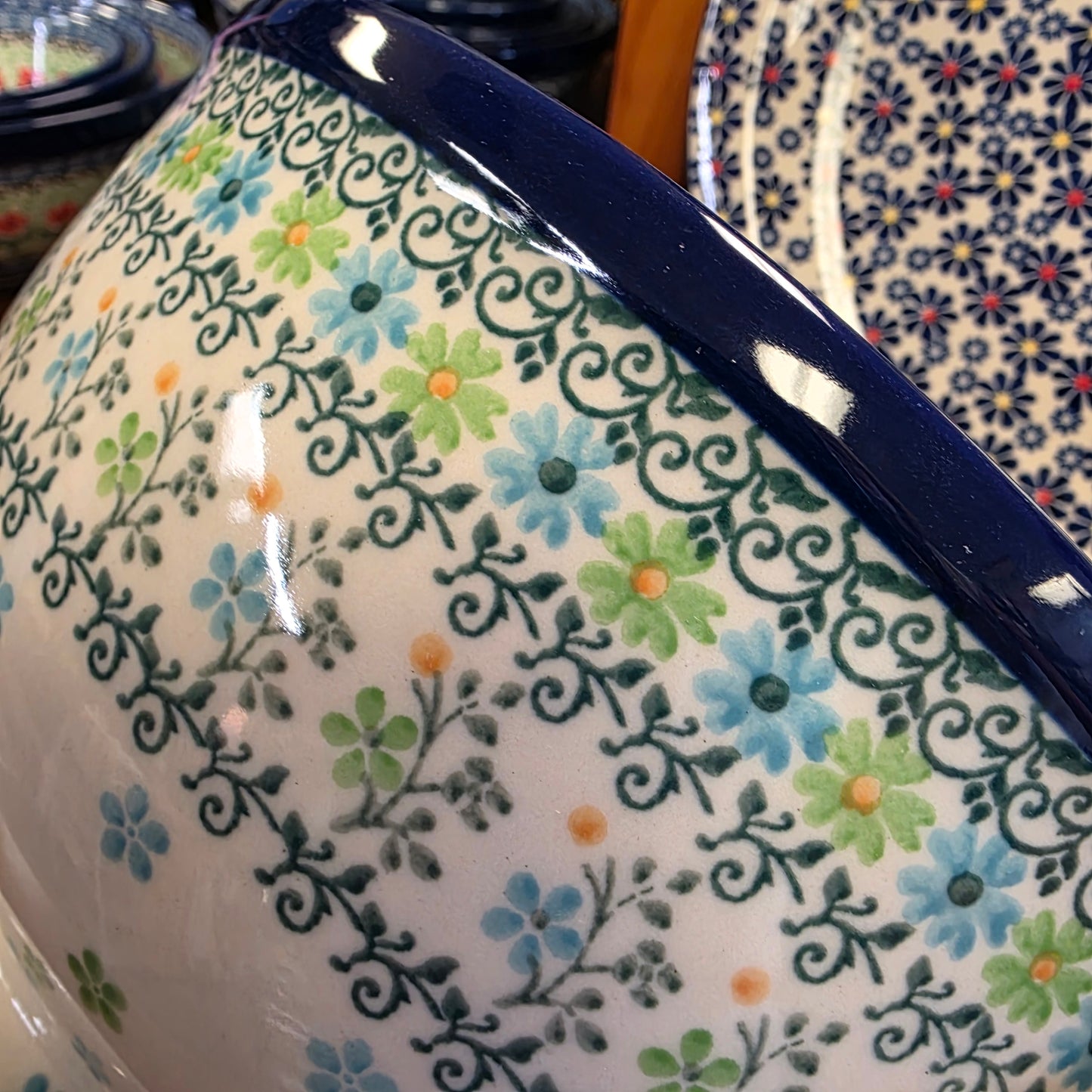 Pedestal Bowl - Large 9"wx5"H A14-2362X Beach Sparkle pf0526