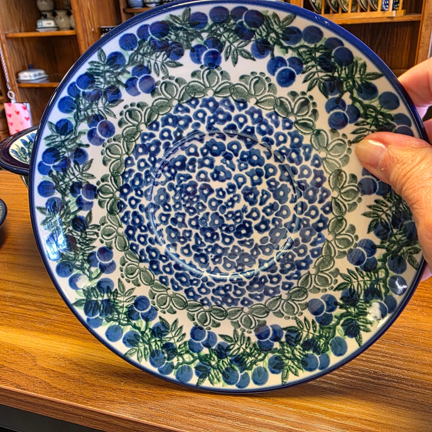 Berry Bowl w/ Saucer 8"W 470-1413X Huckleberry pf0526