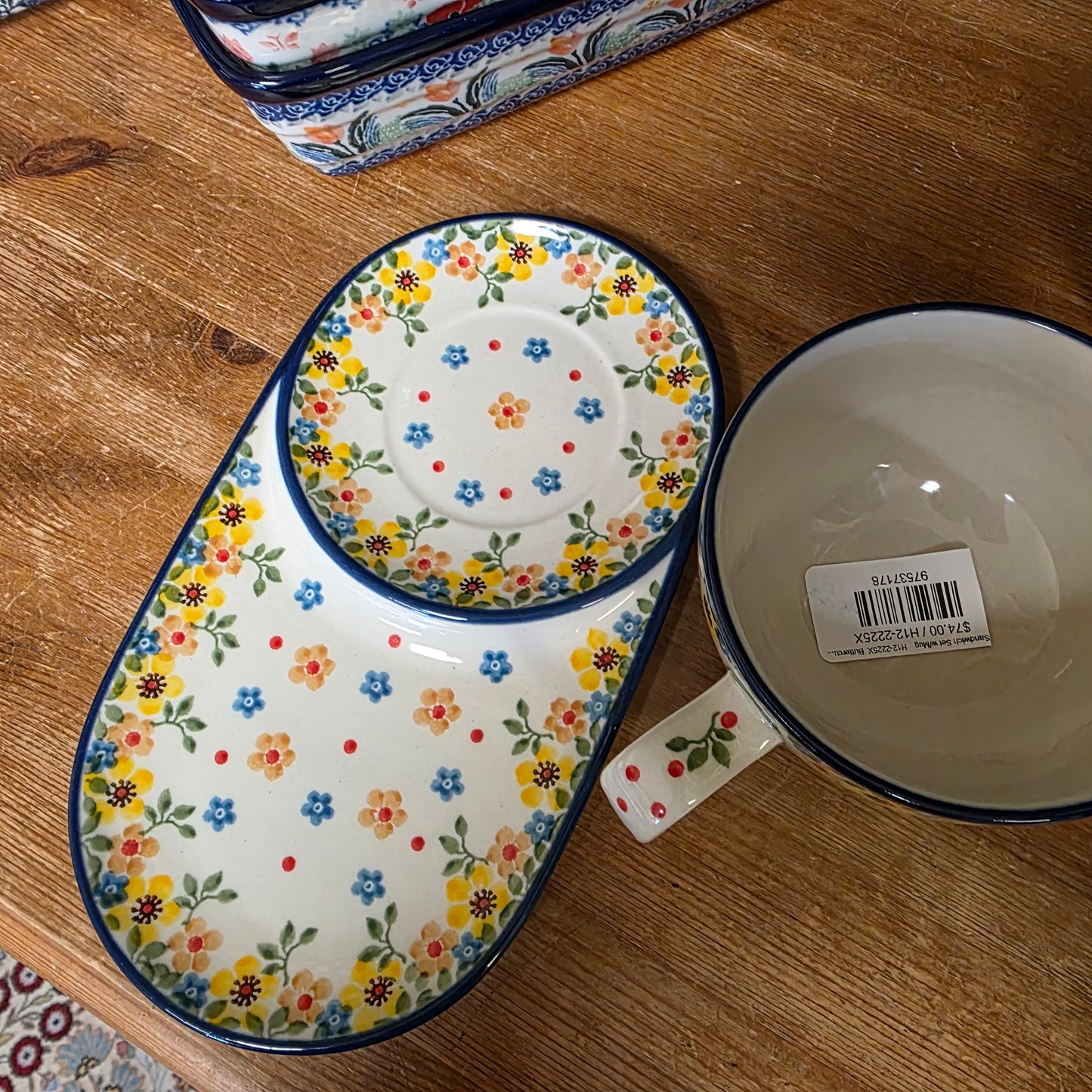 Set Sandwich Set w/Mug H12-2225X Buttercup pf0526