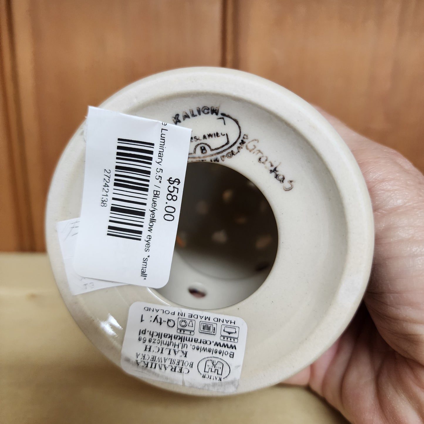 Tree Luminary 5.5" / Blue/yellow eyes *small*