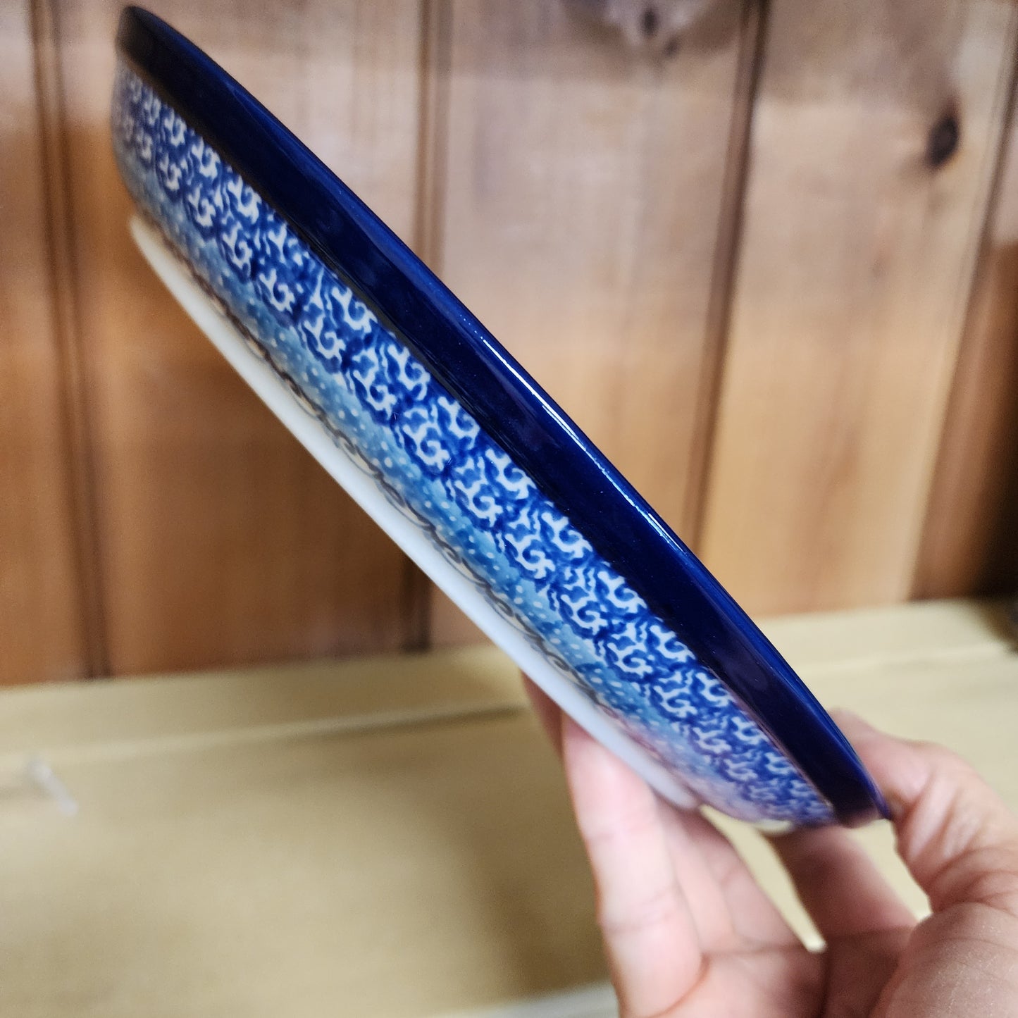 Plate Rimmed 9" 2668X ~ Dutch Iris