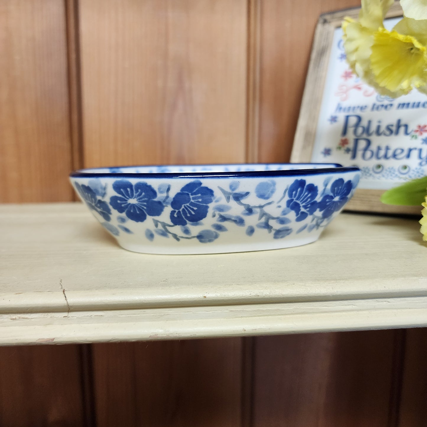 Spoon Rest ~ 3.25"W x 5"L 381-3428X Timeless Blue PF0526